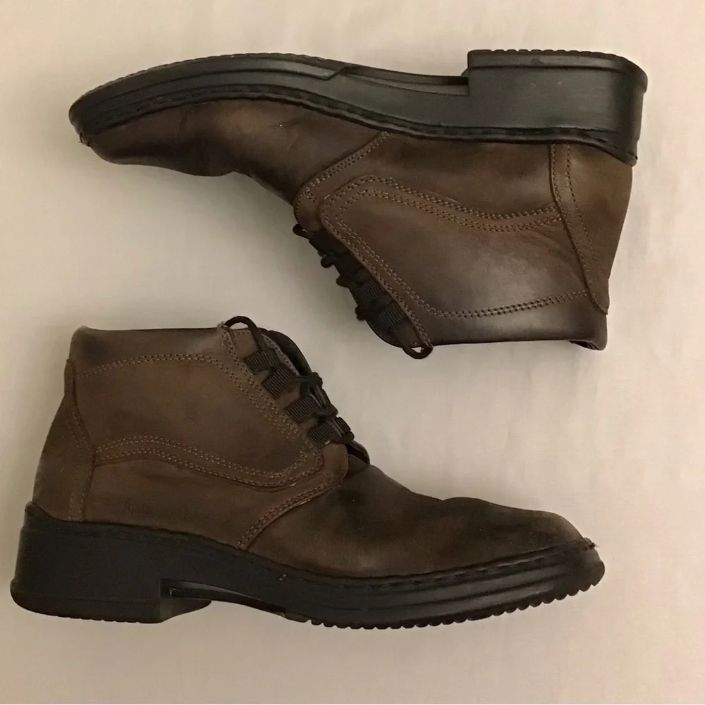 Josef Seidel 8.5 (41) Ankle Boots Men’s Leather Lace Up Brown Comfort Shoes